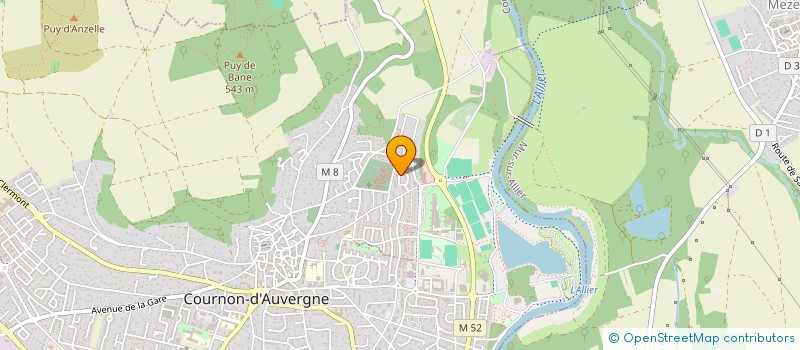 localisation de l'entreprise GUIROMEM  COURNON-D'AUVERGNE