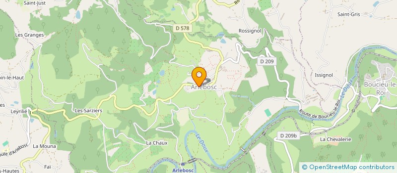 localisation de l'entreprise GUIRONNET IMMOBILIER  ARLEBOSC