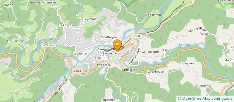 localisation de l'entreprise GUIRRIEC à LAMASTRE