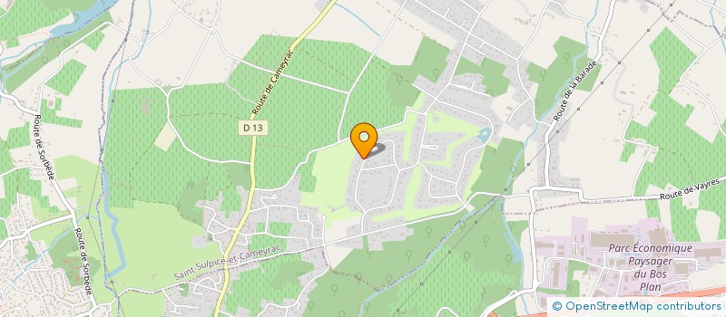 localisation de l'entreprise GUISA  SAINT-SULPICE-ET-CAMEYRAC