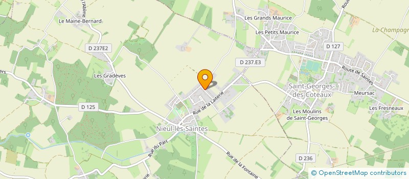 localisation de l'entreprise GUISAMROX  NIEUL-LES-SAINTES