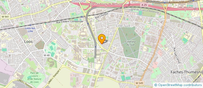 localisation de l'entreprise GUISEAU-LEZENNNES à LILLE