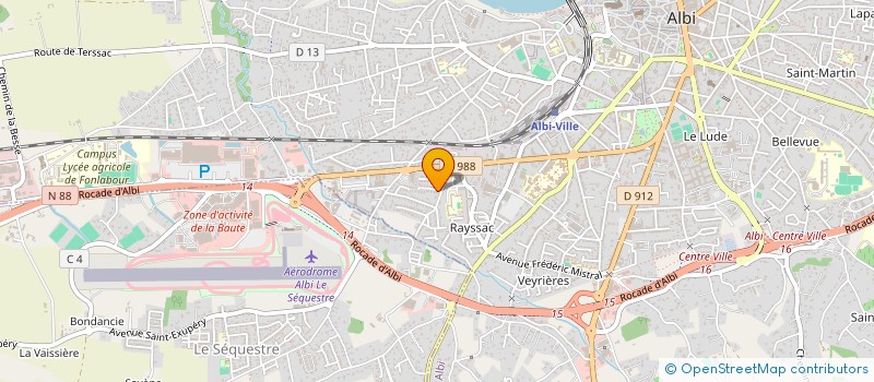 localisation de l'entreprise GUISGAND / LUCA à ALBI