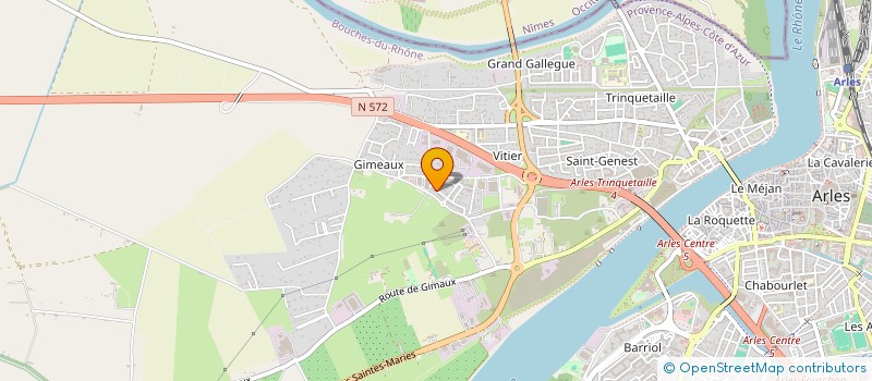 localisation de l'entreprise GUISIANO ELECTRICITE à ARLES