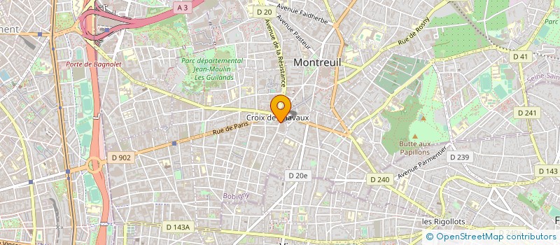 localisation de l'entreprise GUISMO BEAUTE à MONTREUIL