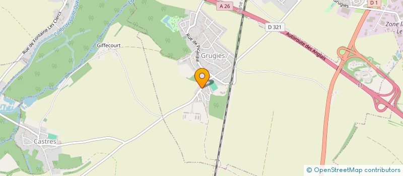 localisation de l'entreprise GUISNET COUVERTURE SASU  GRUGIES