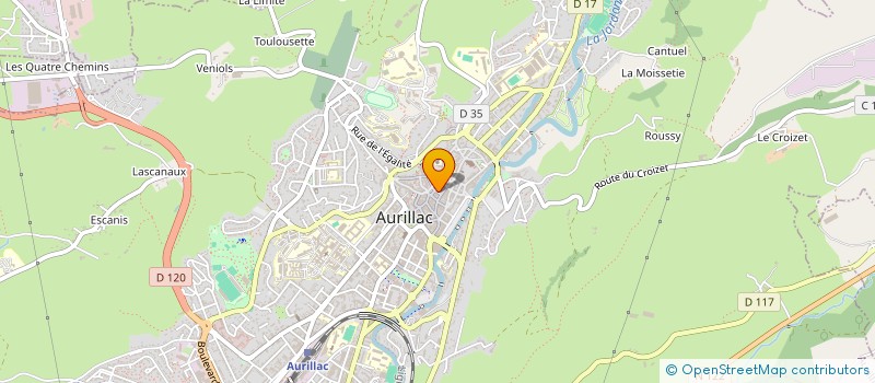 localisation de l'entreprise GUISTA à AURILLAC