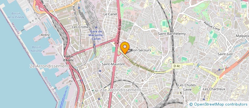 localisation de l'entreprise GUISTO STORES ET FERMETURES à MARSEILLE