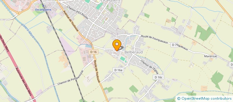 localisation de l'entreprise GUIT'INVEST  BELBERAUD