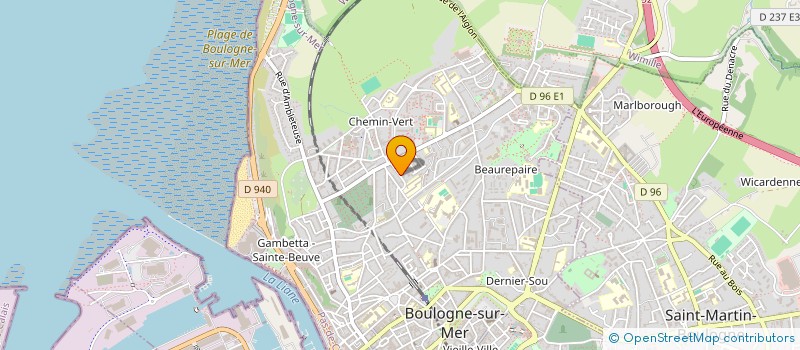 localisation de l'entreprise GUITARD BATIMENT à BOULOGNE-SUR-MER