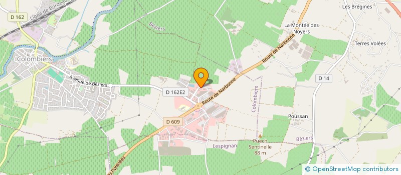 localisation de l'entreprise GUITARD ROMAIN à COLOMBIERS