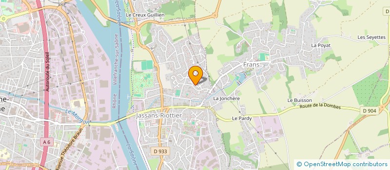 localisation de l'entreprise GUITARE A DOMICILE  JASSANS-RIOTTIER