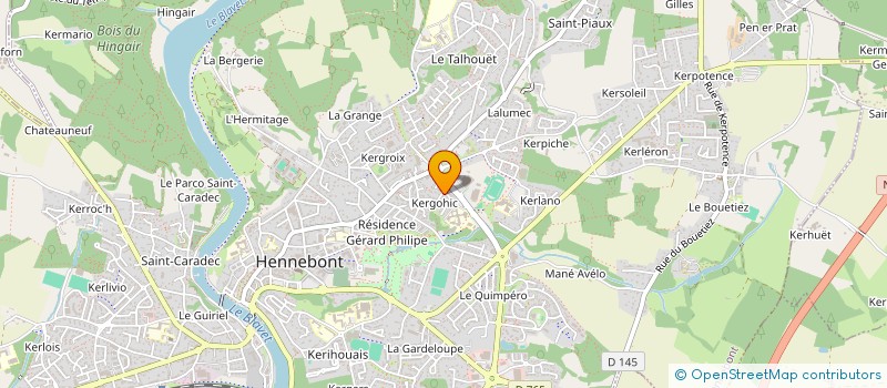 localisation de l'entreprise GUITARE AND CO  HENNEBONT