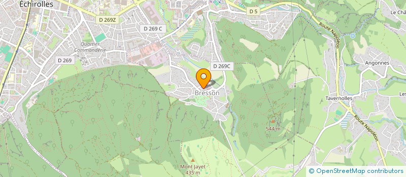 localisation de l'entreprise GUITARE ATEL MUSICAUX MUSIQUE ENSEMBLE  BRESSON