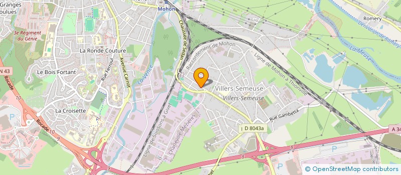 localisation de l'entreprise GUITARE ET VOIX  VILLERS-SEMEUSE