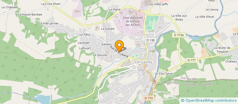 localisation de l'entreprise GUITARE IMMERSION  LA GACILLY