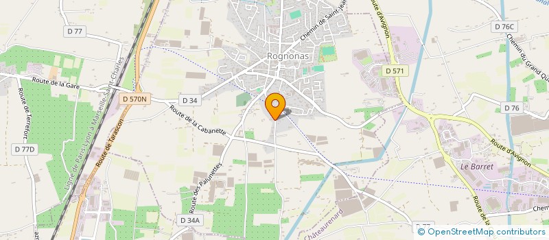 localisation de l'entreprise GUITARE PASSION  ROGNONAS