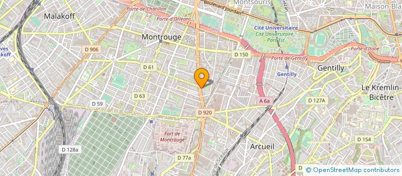 localisation de l'entreprise GUITARES AU BEFFROI à MONTROUGE