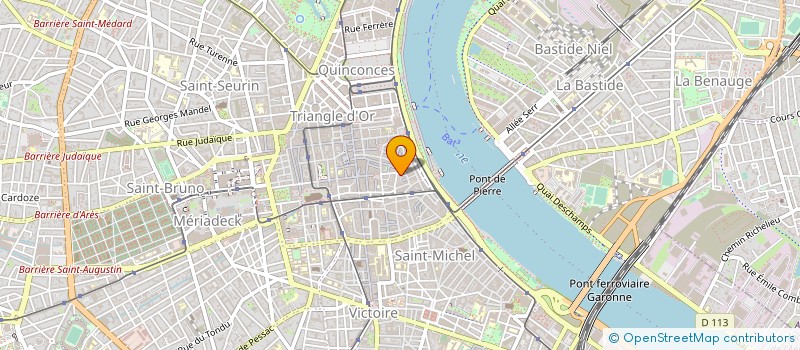 localisation de l'entreprise GUITARES JL JOIE à BORDEAUX