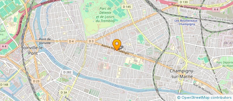 localisation de l'entreprise GUITARS ET TECHNICS à CHAMPIGNY-SUR-MARNE
