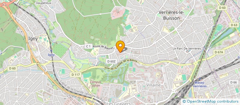 localisation de l'entreprise GUITARY  VERRIERES-LE-BUISSON