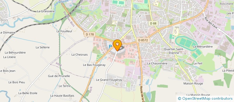 localisation de l'entreprise GUITHIFLO  VITRE