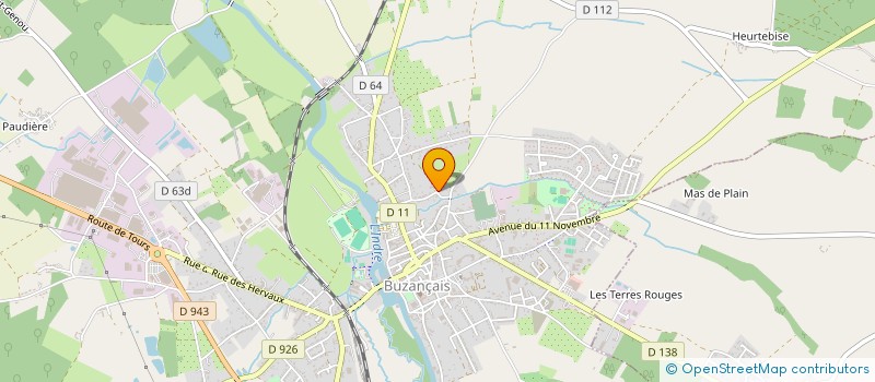 localisation de l'entreprise GUITIS à BUZANCAIS