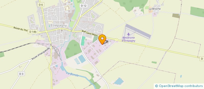 localisation de l'entreprise GUITRA à ETREPAGNY