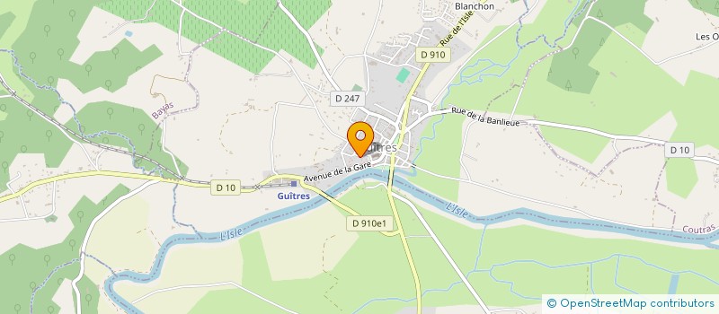 localisation de l'entreprise GUITRES EN PART'AGES à GUITRES