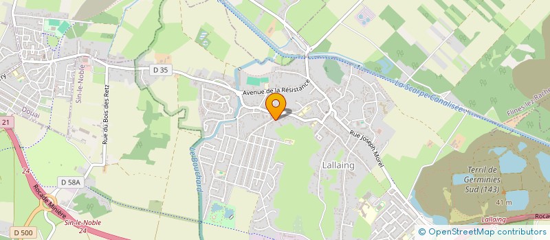 localisation de l'entreprise GUITTARD  LALLAING