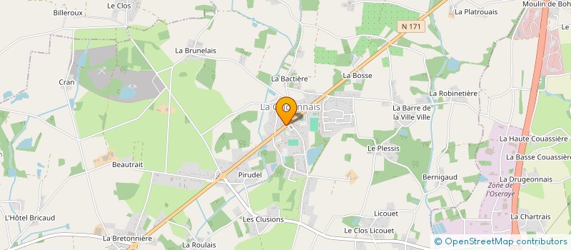 localisation de l'entreprise GUITTENY  LA GRIGONNAIS