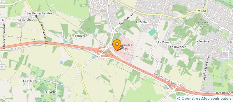 localisation de l'entreprise GUITTENY à SAINT-JEAN-DE-BOISEAU