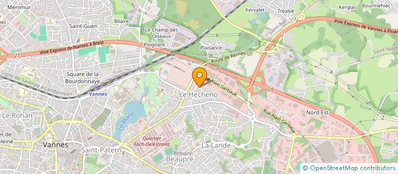 localisation de l'entreprise GUITTER IMMOBILIER à VANNES