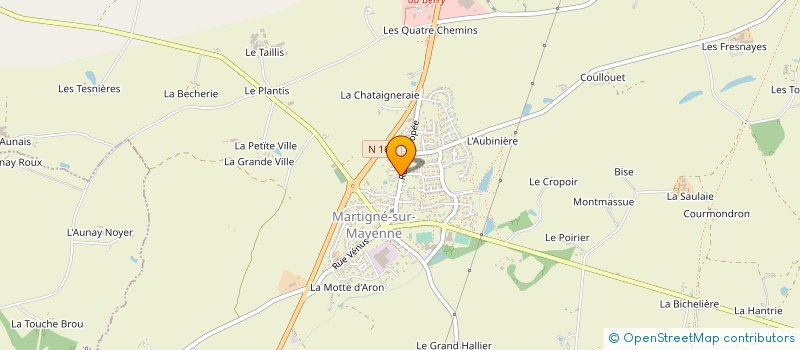 localisation de l'entreprise GUITTIER CONSTRUCTION  MARTIGNE-SUR-MAYENNE