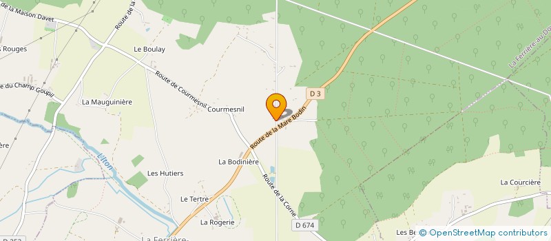 localisation de l'entreprise GUITTON ET CIE à LA FERRIERE-AU-DOYEN