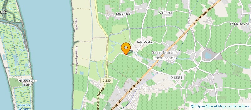 localisation de l'entreprise GUITTONNEAU DECORATION  SAINT-MARTIN-LACAUSSADE