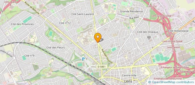 localisation de l'entreprise GUIVAL INVEST S.E.P. EXPERT COMPTABLE à LENS