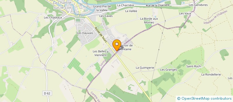 localisation de l'entreprise GUIVARCH MACONNERIE à LA CHARTRE SUR LE LOIR