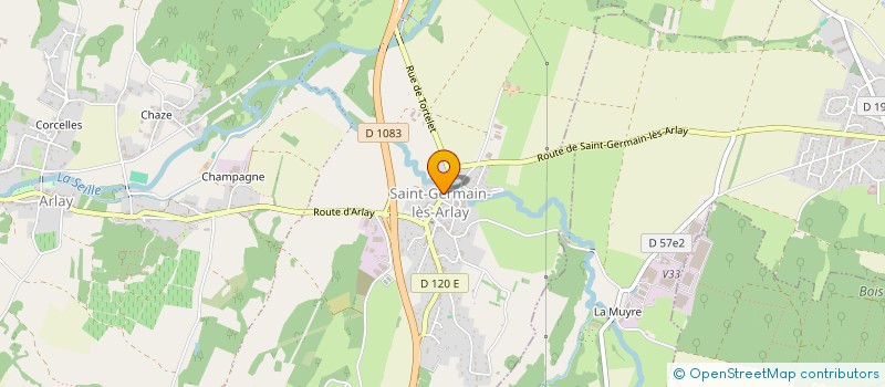 localisation de l'entreprise GUIVES  ARLAY