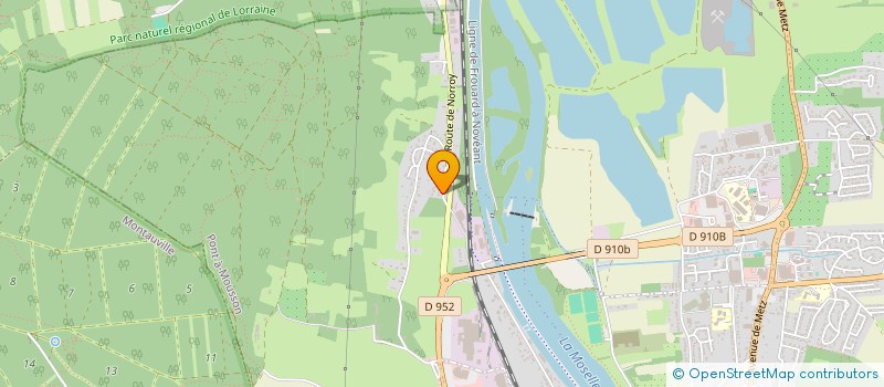 localisation de l'entreprise GUIVIER ANNIE  PONT-A-MOUSSON