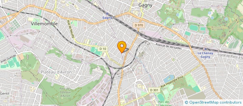 localisation de l'entreprise GUIVONNE à GAGNY