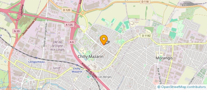 localisation de l'entreprise GUIZA AUTO  CHILLY-MAZARIN