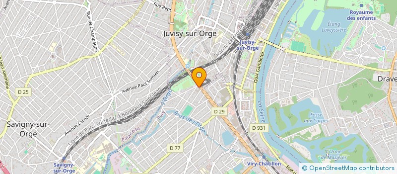 localisation de l'entreprise GUIZIOU ET ZOCK ASSOCIES à VIRY-CHATILLON