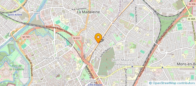 localisation de l'entreprise GUIZOT INVEST à LA MADELEINE