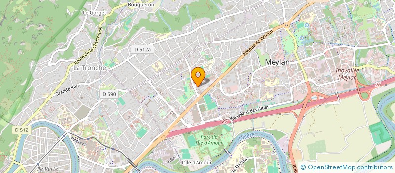 localisation de l'entreprise GUIZYL  MEYLAN