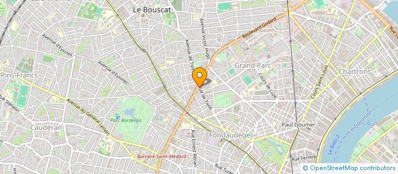 localisation de l'entreprise GUJAN BROUSTAUT à BORDEAUX