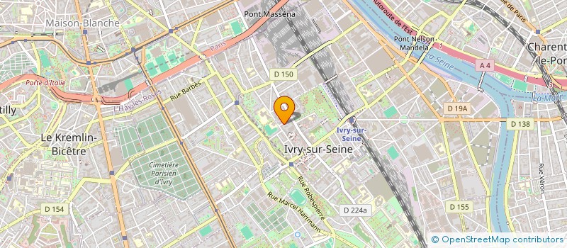 localisation de l'entreprise GUJIRE à IVRY-SUR-SEINE