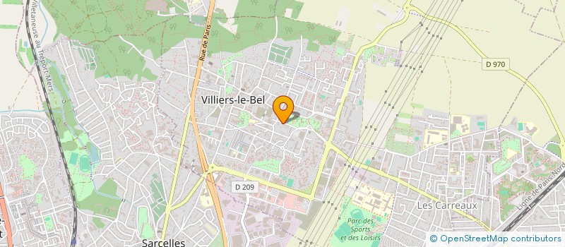 localisation de l'entreprise GUJJAR BTP  GONESSE