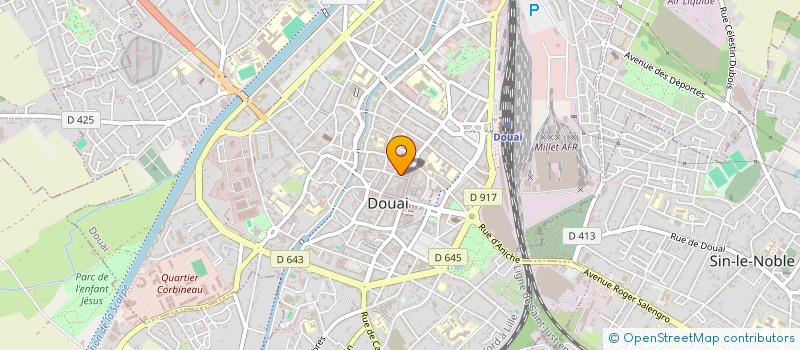 localisation de l'entreprise GUL à DOUAI