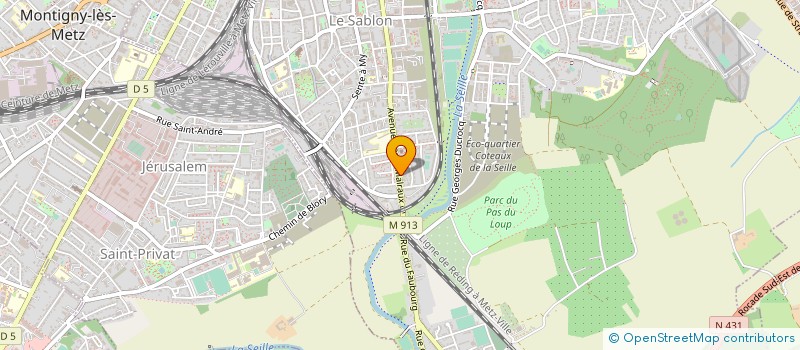localisation de l'entreprise GUL à METZ